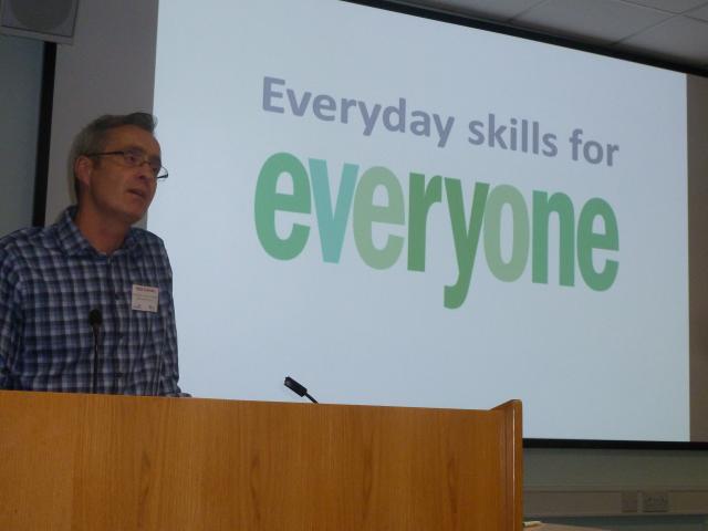Mike speaking about everyday skills for everyone