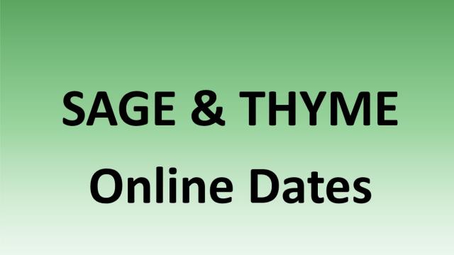 SAGE & THYME Online dates