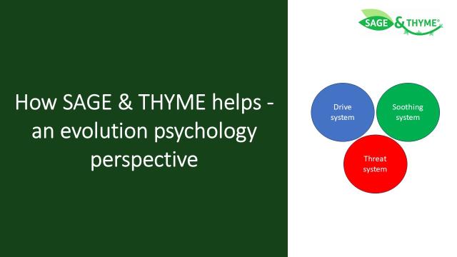 How SAGE and THYME helps - an evolution psychology perspective