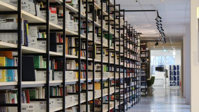 Library shelves